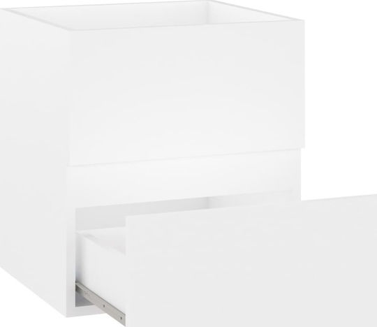 vidaXL Waschtisch mit Waschbecken L41xB38.5xH45cm Weiß