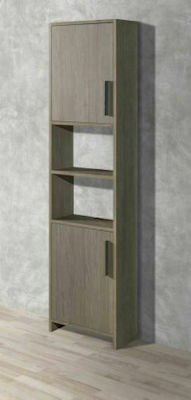 Martin Alon 2 Wall Hung Cabinet Melamina Bathroom Column Cabinet L40xD20xH170cm Oak