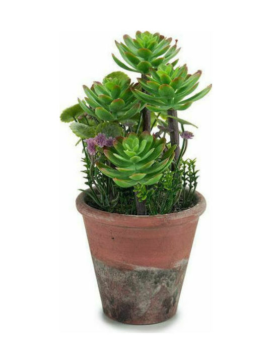 Ibergarden Artificial Plant in Small Pot Green 20cm 1pcs