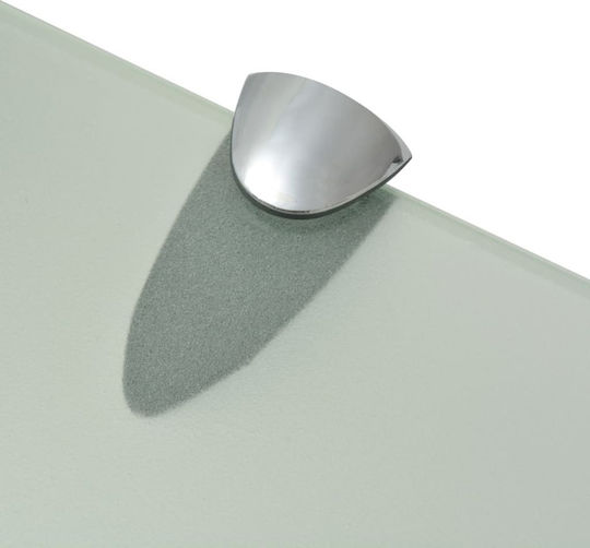 vidaXL An der Wand montiert Badezimmerregal Glas 90x10x0.8cm Transparent