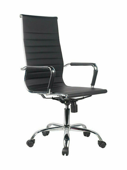 Carol Office Chair with Fixed Arms Black Liberta