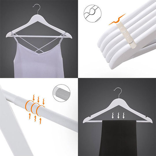 Songmics Clothes Hanger White CRW03W10 10pcs