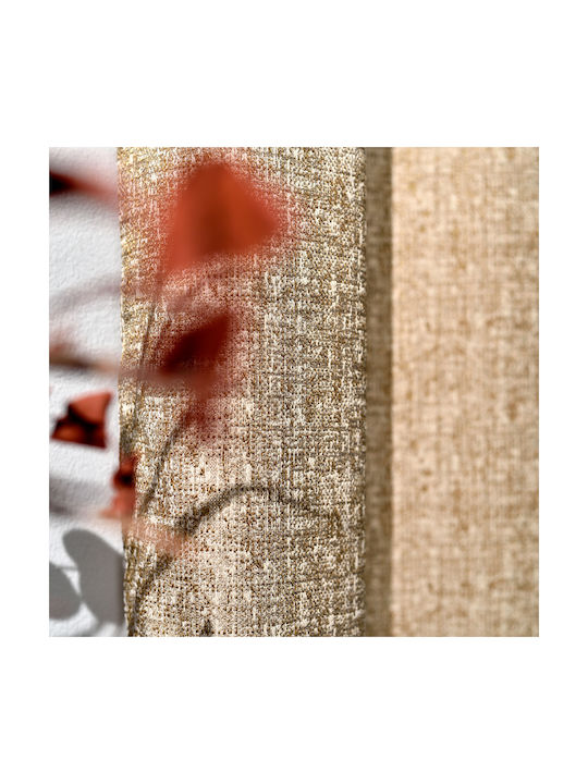 Pierre Cardin Curtain with Grommet Sanzan Brown - Gold 140x270cm