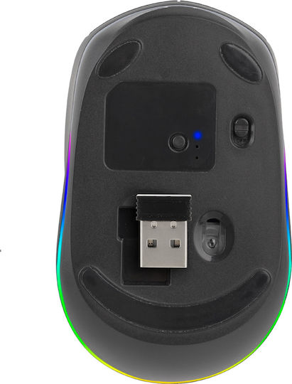 NGS SMOG RB Wireless RGB Gaming Mouse Black