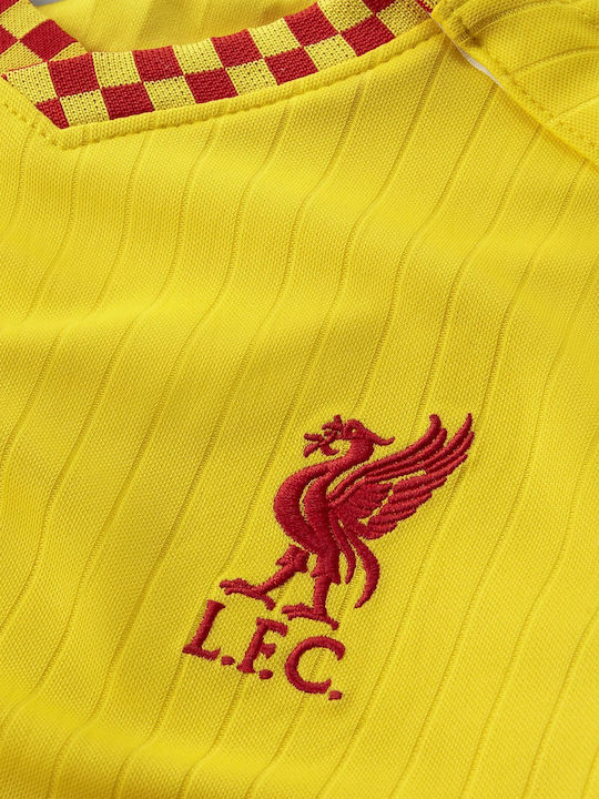 Nike Kids Set with Shorts Summer 2pcs Yellow Liverpool F.C. 2021/22