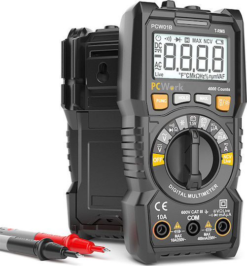Range PCW01B Ψηφιακό Πολύμετρο True RMS με Μέτρηση AC / DC / Αντίστασης