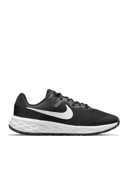 Revolution Revolution 6 Kids Sports Shoes Running with Laces Black / White / Dk Smoke Grey