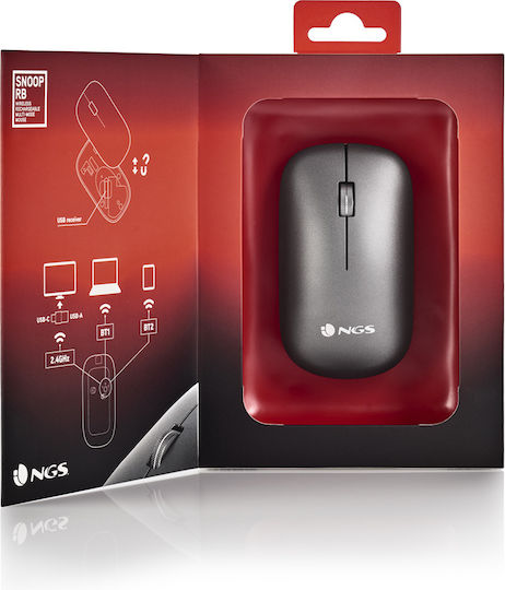 NGS SNOOP-RB Ασύρματο Bluetooth Ποντίκι Γκρι