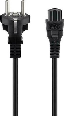 Goobay Schuko - IEC C5 Cable 1m Black (57846)