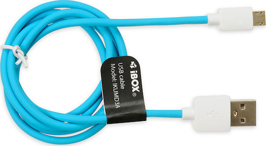iBox Regulär USB 2.0 auf Micro-USB-Kabel Blau 0.5m (IKUMD3A) 1Stück