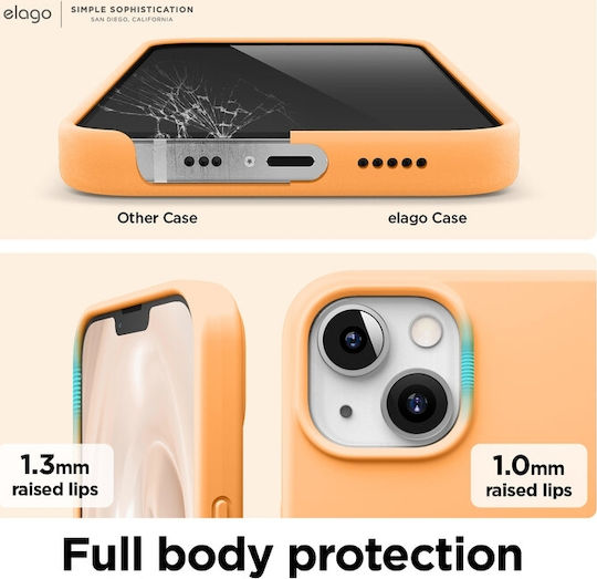 Elago Premium Back Cover Silicone Orange (iPhone 13)