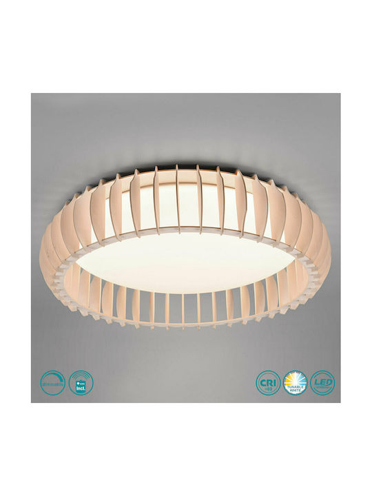 Trio Lighting Monte Ceiling Mount Light 60cm Beige with Integrated LED and Remote Control