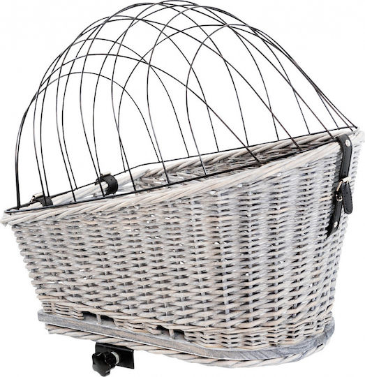 Trixie Waterproof Dog/Cat Carrying Gray Basket for 8kg Pets L35xW55xH49cm