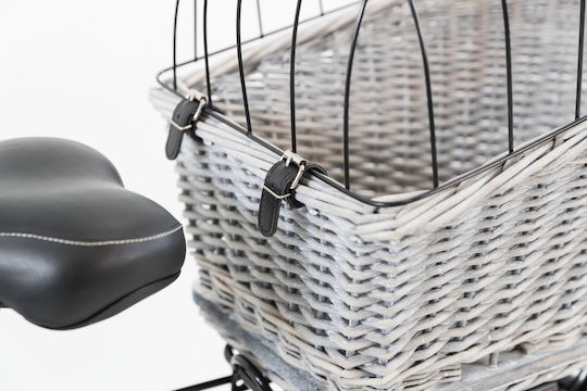 Trixie Waterproof Dog/Cat Carrying Gray Basket for 8kg Pets L35xW55xH49cm