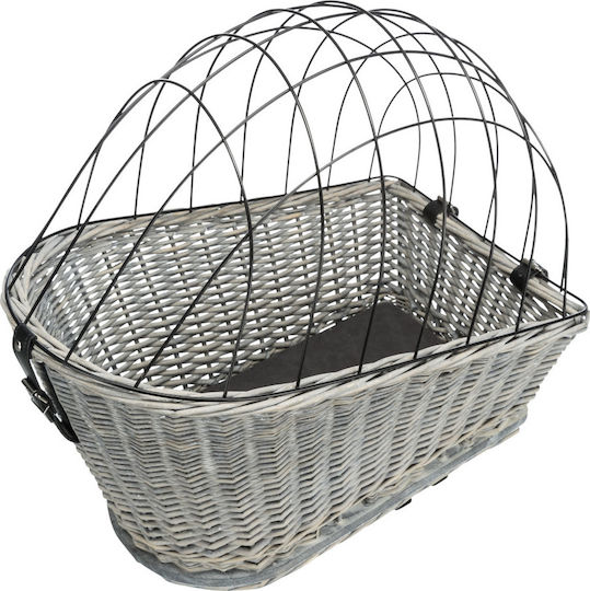 Trixie Waterproof Dog/Cat Carrying Gray Basket for 8kg Pets L35xW55xH49cm