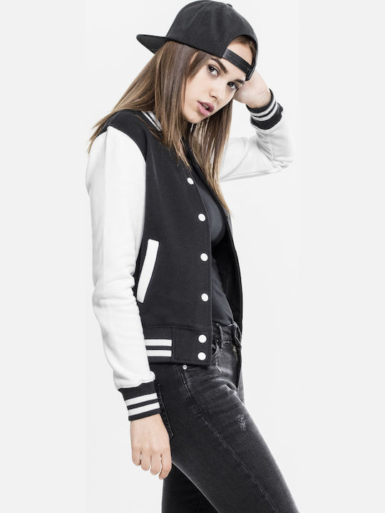 Κοντό Γυναικείο Bomber Jacket Μαύρο