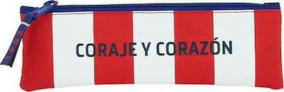 Atletico Madrid Fabric Pencil Case with 1 Compartment Blue