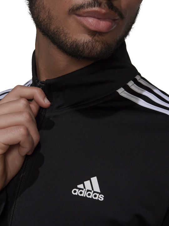 Essentials Warm-up 3-Stripes Яке Черно