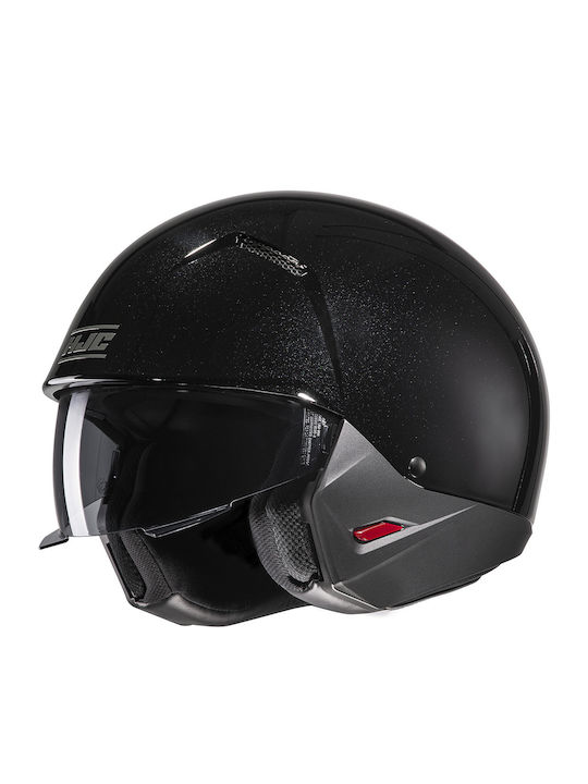 HJC i20 Metal Black Motorcycle Helmet Modular ECE 22.06 with Sunvisor KR4732