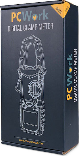 Pcwork PCW05A Clamp Meter Digital 600A AC True RMS with Test Leads 240-0003
