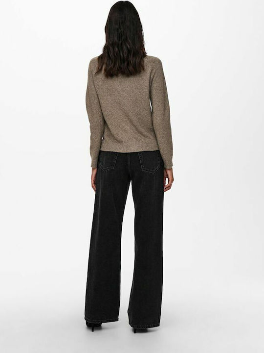 Women's Long Sleeve Sweater Brown