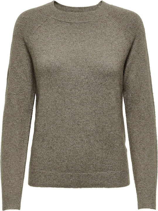 Women's Long Sleeve Sweater Brown