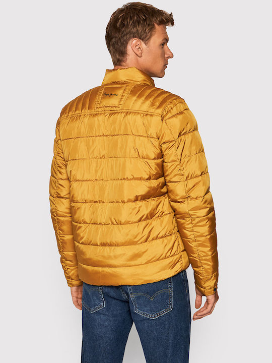 Pepe Jeans Heinrich Men's Winter Puffer Jacket Camel