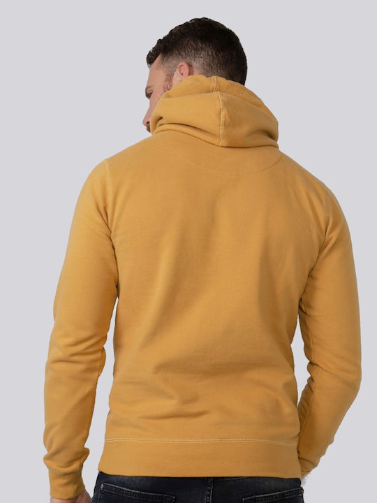 Petrol Industries Men's Sweatshirt with Hood and Pockets Yellow