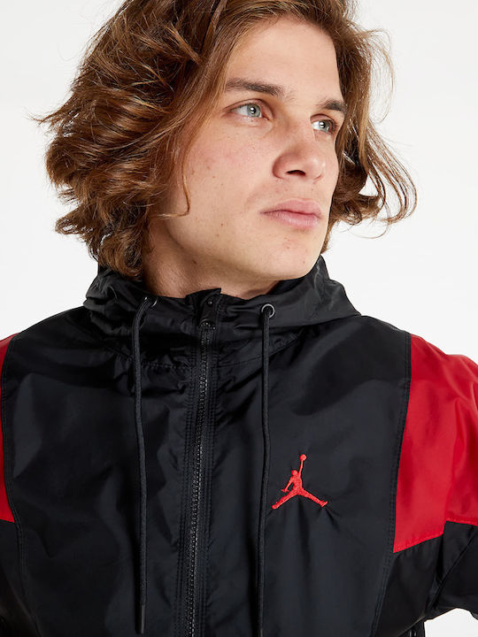 Jordan jacket best sale black and red