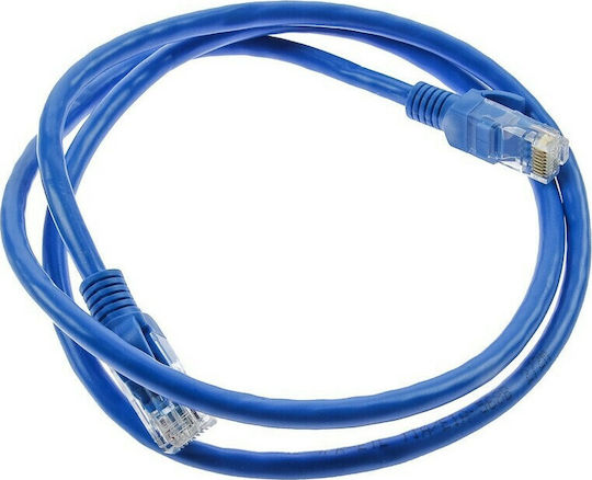 U/UTP Cat.6e Ethernet Network Cable 1m Blue 1pcs