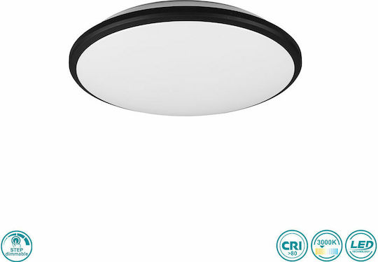 Trio Lighting Limbus Plafonieră de Tavan 34.7buc Neagră cu LED Integrat