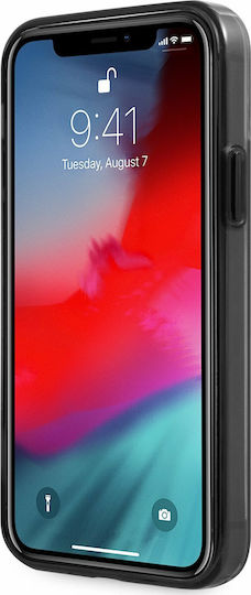 AMG Mettalic Black Edges Back Cover Σιλικόνης Διάφανο/Μαύρο (iPhone 12 Pro Max)