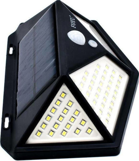 Ideahellas Wall Mounted Solar Light 30W 700lm Cold White 6500K with Motion Sensor IP65 18cmx5.5cmx12cmcm