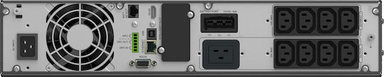 Powerwalker VFI 3000 ICR IoT UPS On-Line 3000VA 3000W με 8 IEC Πρίζες