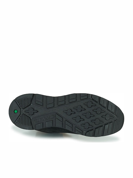 SPRINT TREKKER Suede Kids Boots with Laces Black