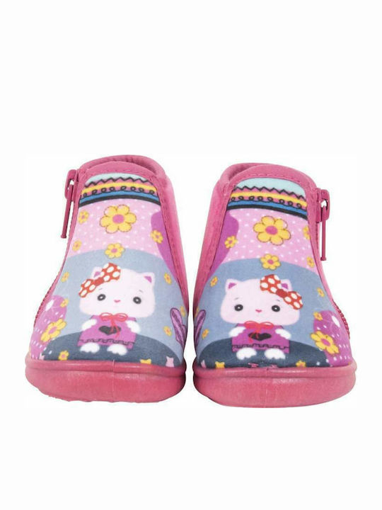 Mini Max Anatomic Kids Slipper Ankle Boot Fuchsia VGKA-STR