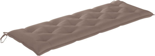 vidaXL Gartenstuhlkissen Mit Rückenlehne Taupe 150x50cm