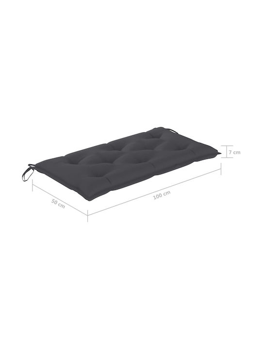 vidaXL Garden Swing Cushion Charcoal 100x50cm. 314992