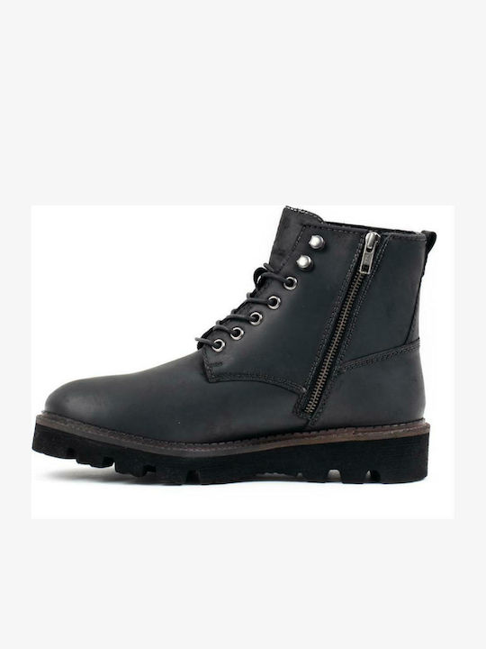 Jadon Leather Black Boots