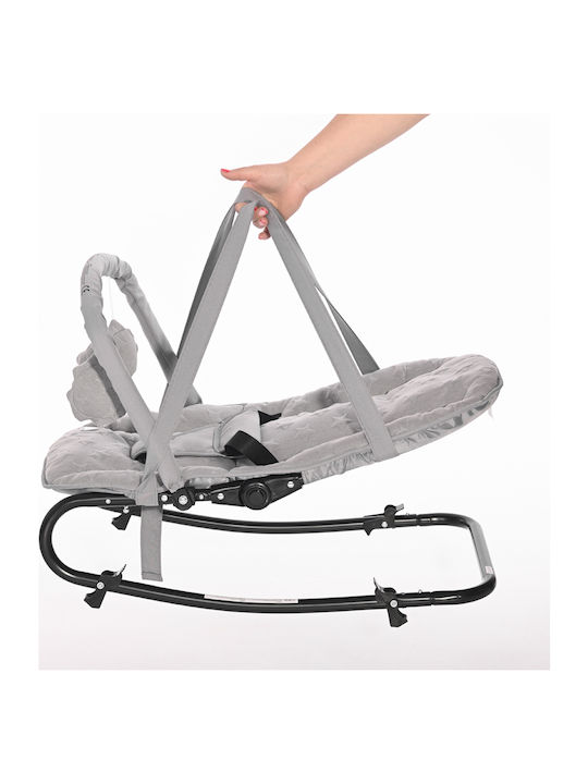 Lorelli Manual Baby Relax Eliza Luxe Silver Blue Stars for Child up to 9kg