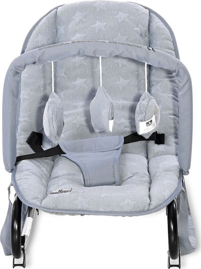 Lorelli Manual Baby Relax Eliza Luxe Silver Blue Stars for Child up to 9kg