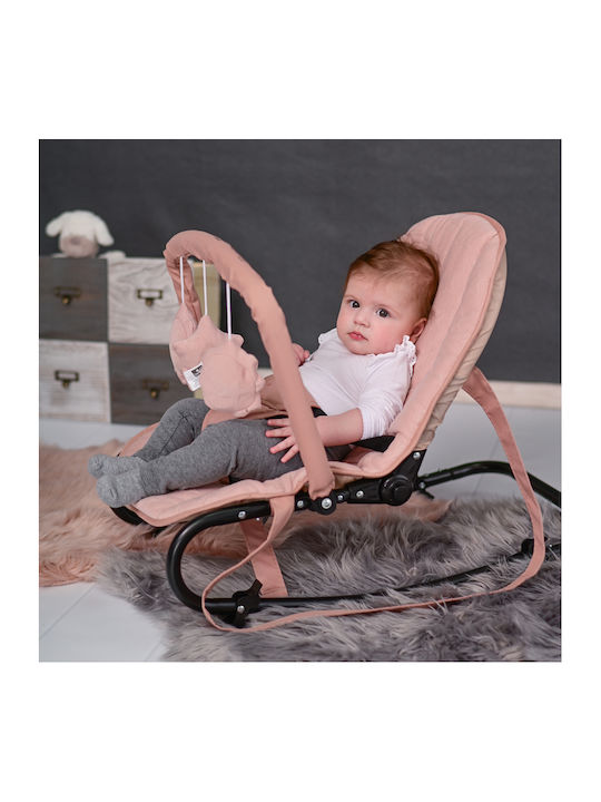 Lorelli Manual Baby Relax Eliza Luxe Cameo Rose Stars for Child up to 9kg