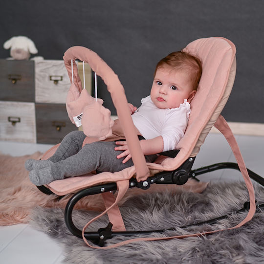 Lorelli Manual Baby Relax Eliza Luxe Cameo Rose Stars for Child up to 9kg