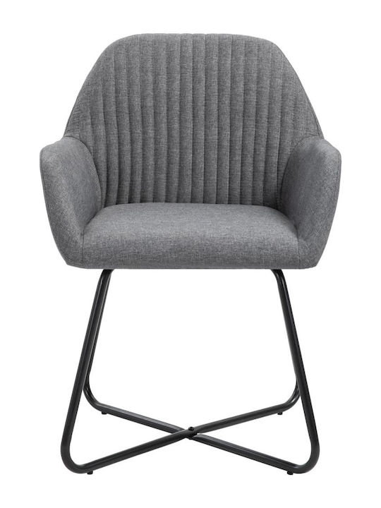 Stühle Speisesaal Dark Grey 4Stück 61x61x84cm