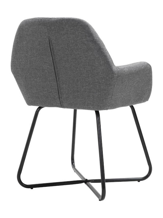 Stühle Speisesaal Dark Grey 4Stück 61x61x84cm