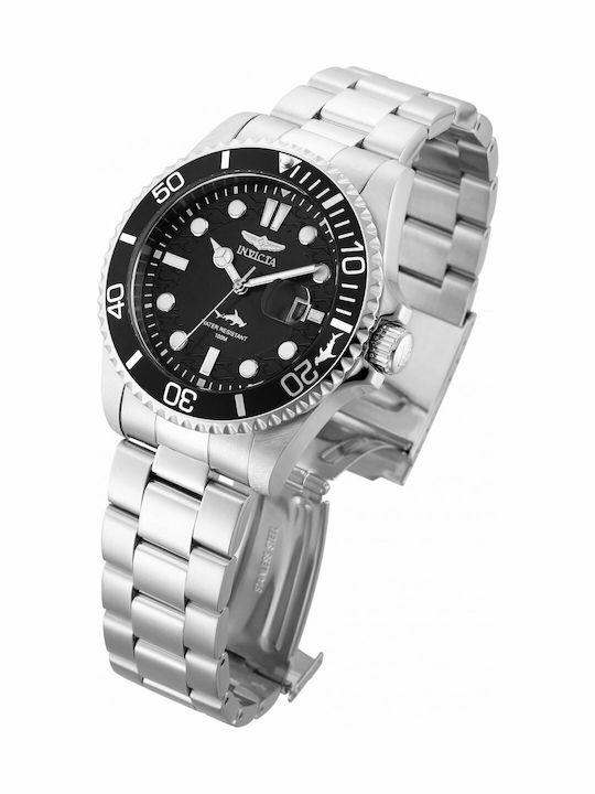 Invicta Pro Diver Men's Watch 43mm Battery with Silver Metal Bracelet