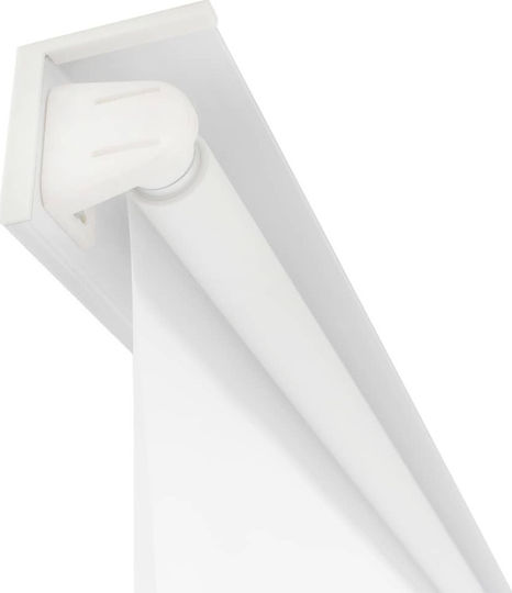 vidaXL Κουρτίνα Μπάνιου Υφασμάτινη Ρολό 140x240 cm Λευκό