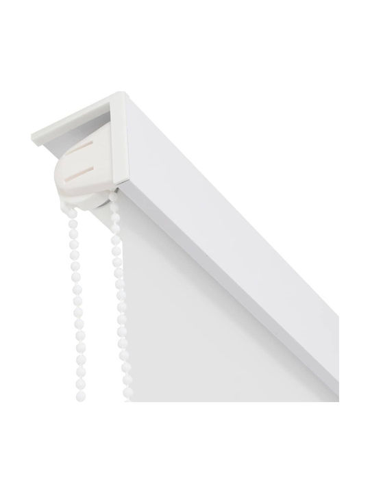 vidaXL Κουρτίνα Μπάνιου Υφασμάτινη Ρολό 140x240 cm Λευκό