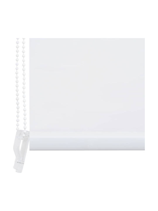 vidaXL Κουρτίνα Μπάνιου Υφασμάτινη Ρολό 120x240 cm Λευκό