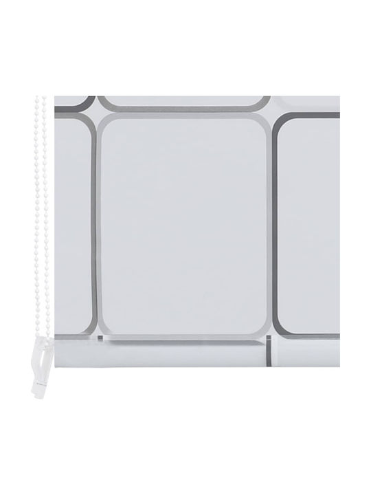 vidaXL Κουρτίνα Μπάνιου Υφασμάτινη Ρολό 140x240 cm Λευκό